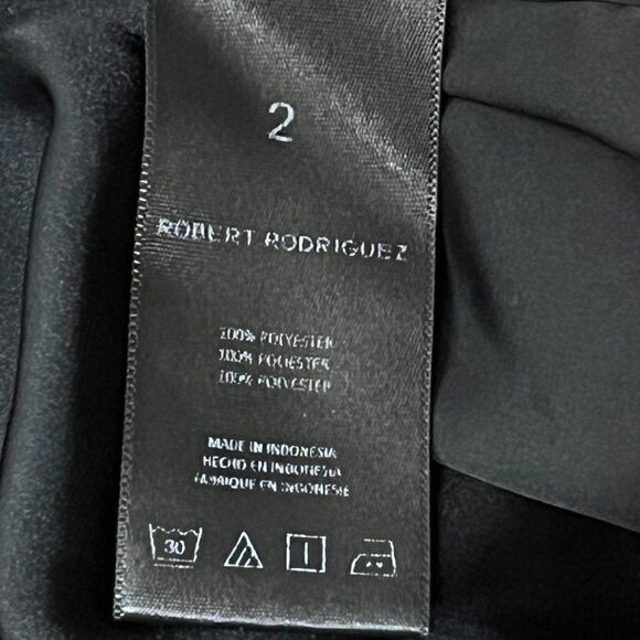 Robert Rodriguez Black Open Daphne Blazer Size 2 - Picture 10 of 12